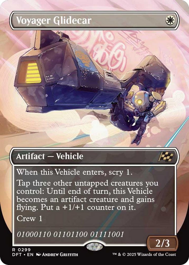 Voyager Glidecar (Borderless) [Aetherdrift] | Jomio and Rueliete's Cards and Comics