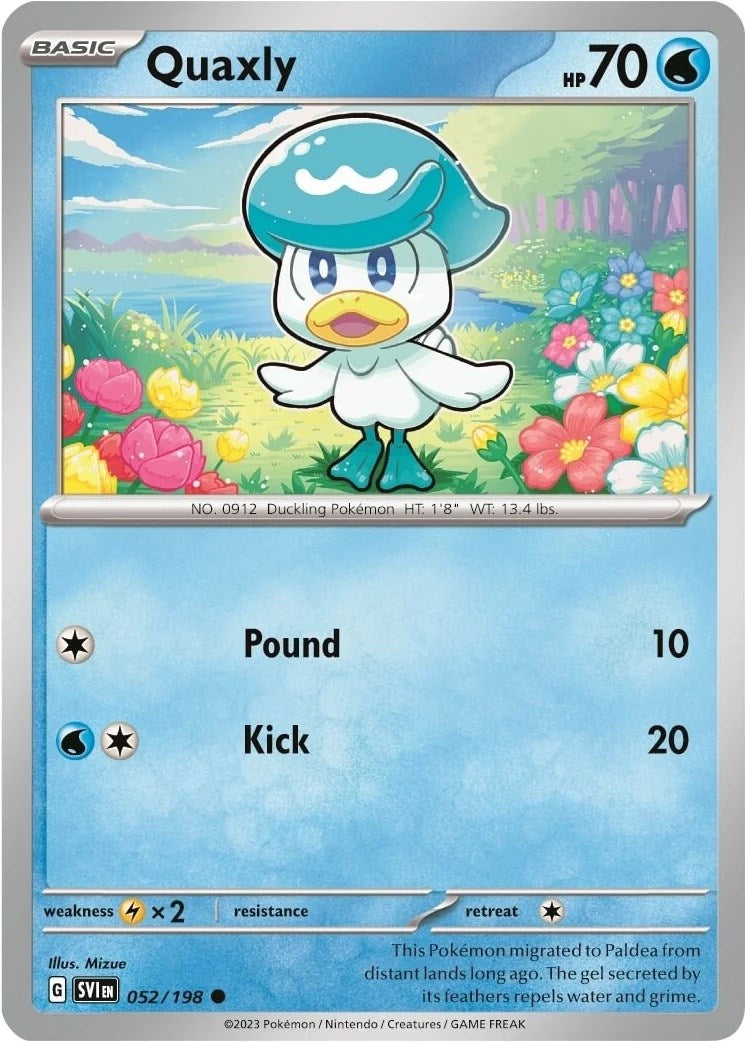 Quaxly (052/198) (Paldea Collection) [Scarlet & Violet: Base Set] | Jomio and Rueliete's Cards and Comics