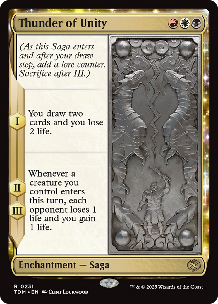 Thunder of Unity [Tarkir: Dragonstorm] | Jomio and Rueliete's Cards and Comics