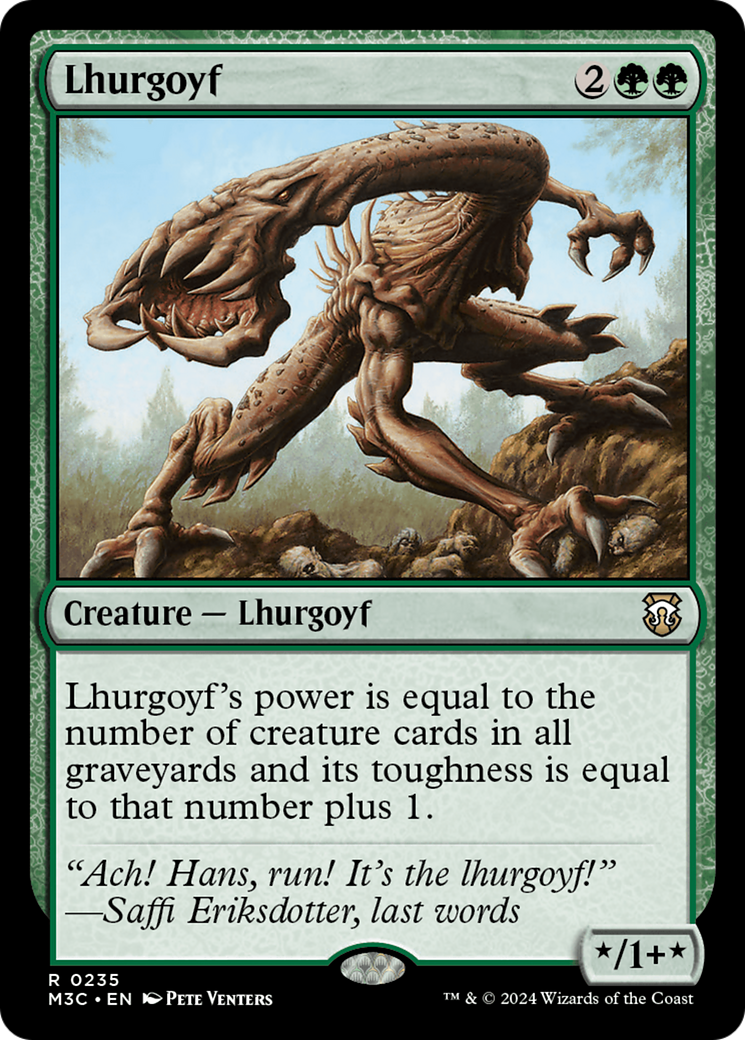 Lhurgoyf [Modern Horizons 3 Commander] | Jomio and Rueliete's Cards and Comics