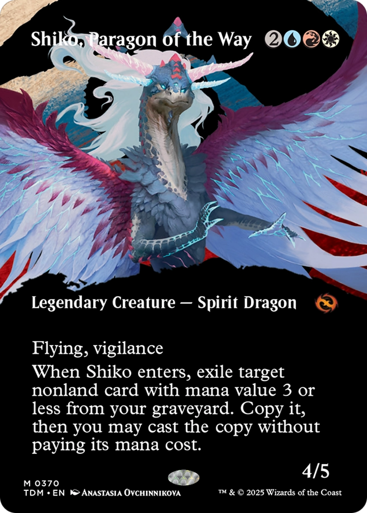 Shiko, Paragon of the Way (Borderless) [Tarkir: Dragonstorm] | Jomio and Rueliete's Cards and Comics