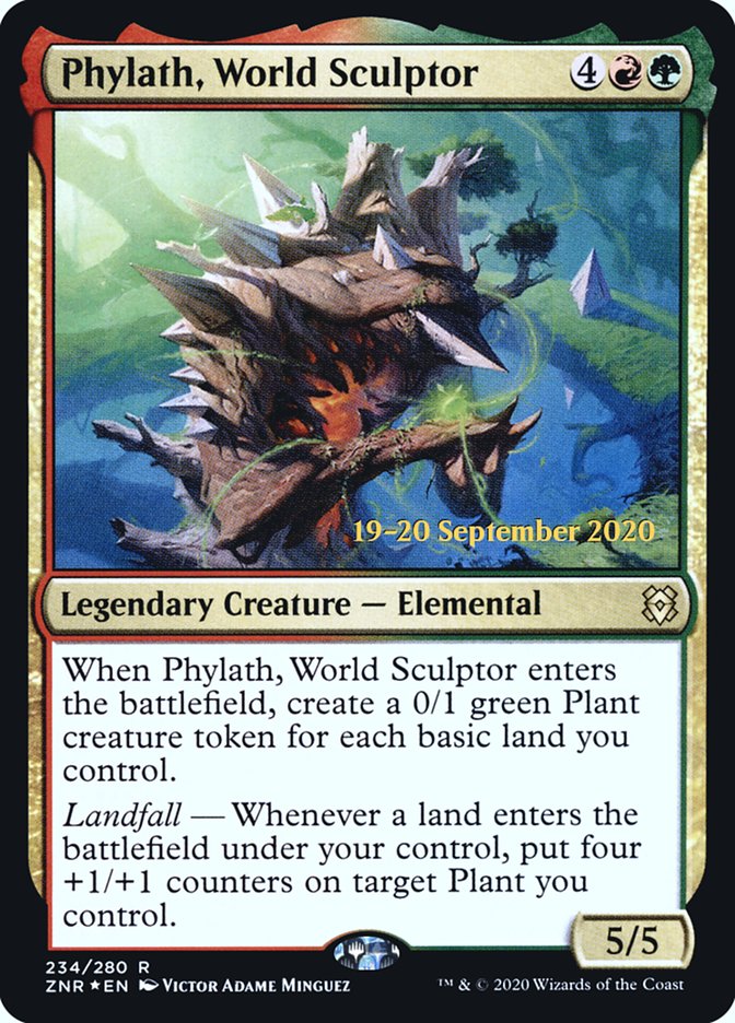 Phylath, World Sculptor [Zendikar Rising Prerelease Promos] | Jomio and Rueliete's Cards and Comics