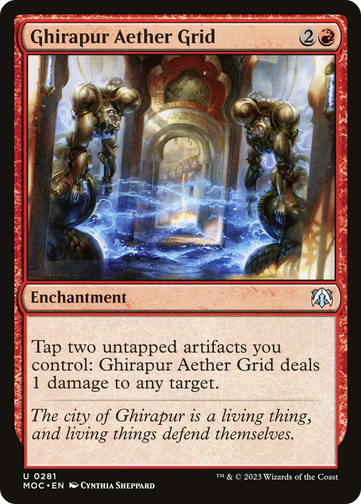 Ghirapur Aether Grid [March of the Machine Commander] | Jomio and Rueliete's Cards and Comics