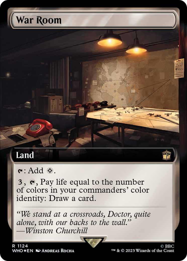 War Room (Extended Art) (Surge Foil) [Doctor Who] | Jomio and Rueliete's Cards and Comics