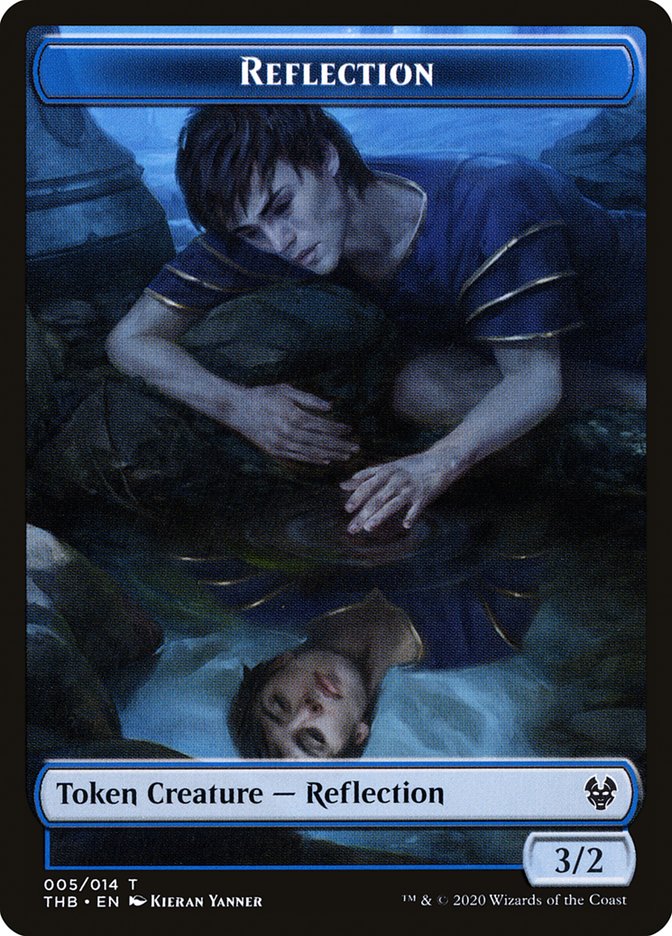 Human Soldier // Reflection Double-Sided Token [Theros Beyond Death Tokens] | Jomio and Rueliete's Cards and Comics