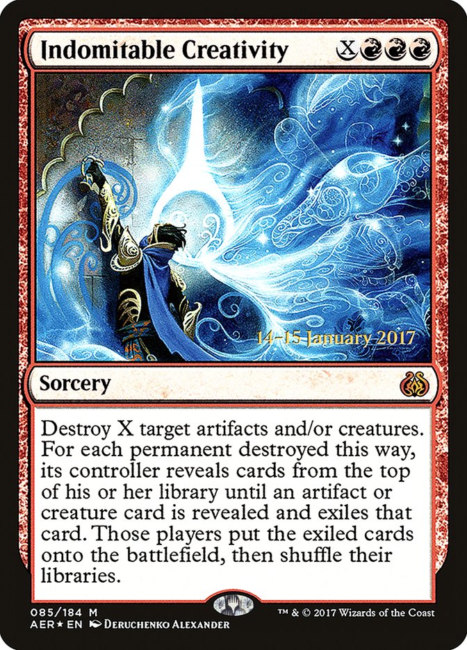 Indomitable Creativity [Aether Revolt Prerelease Promos] | Jomio and Rueliete's Cards and Comics