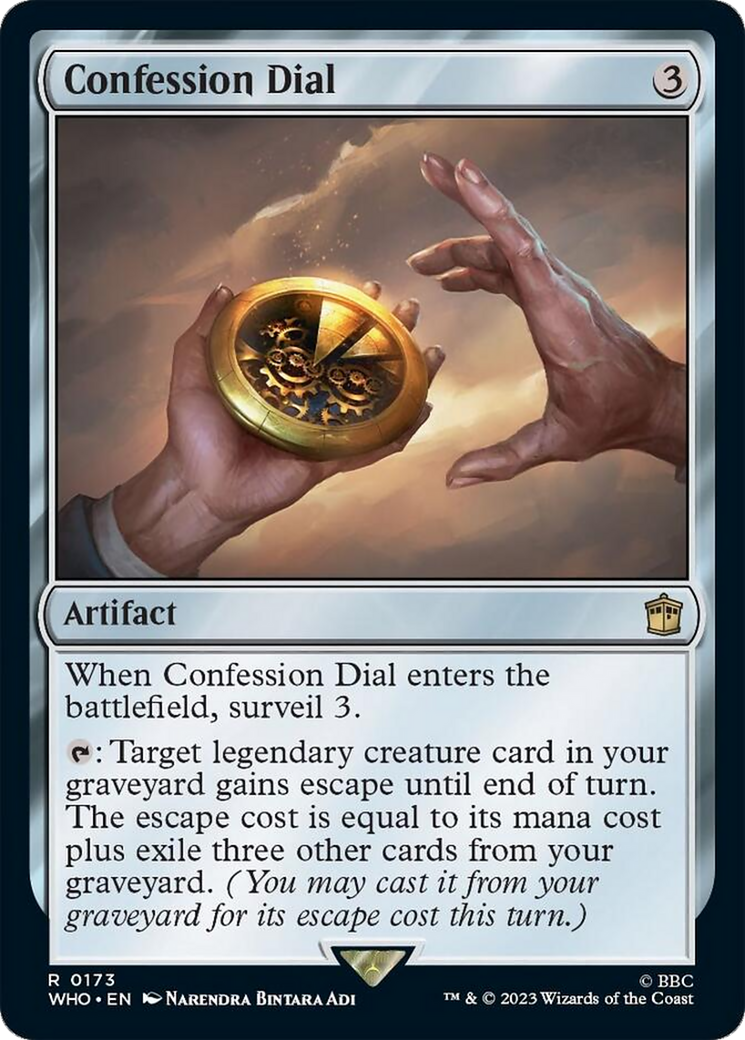 Confession Dial [Doctor Who] | Jomio and Rueliete's Cards and Comics
