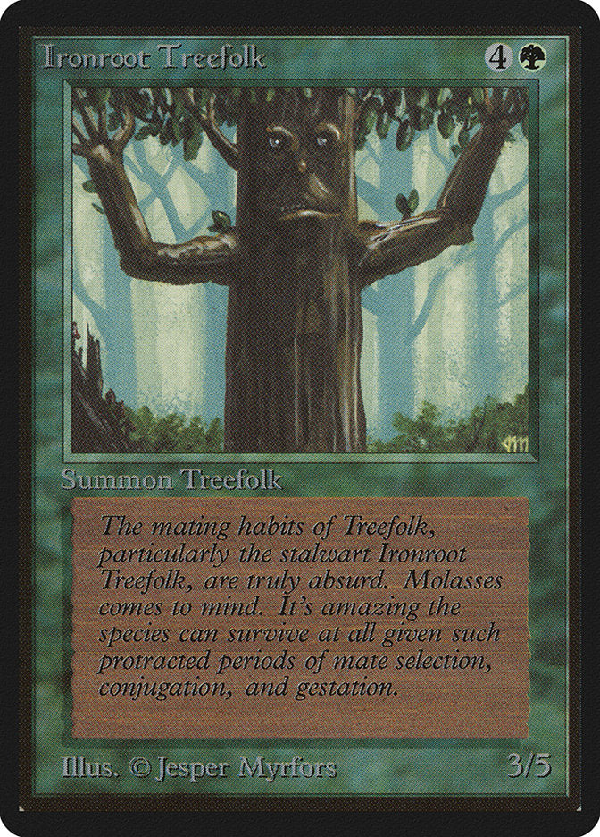 Ironroot Treefolk [Beta Edition] | Jomio and Rueliete's Cards and Comics