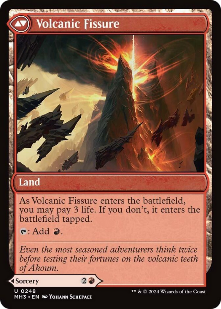 Sundering Eruption // Volcanic Fissure [Modern Horizons 3] | Jomio and Rueliete's Cards and Comics