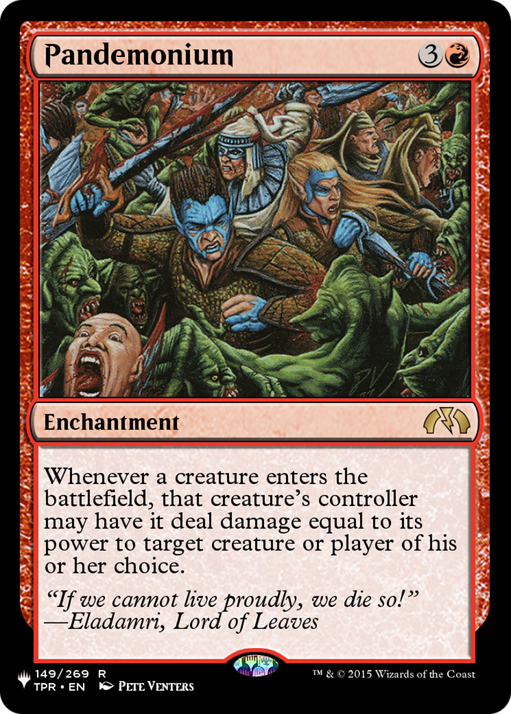 Pandemonium (TPR) [The List] | Jomio and Rueliete's Cards and Comics