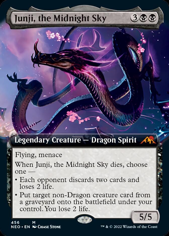 Junji, the Midnight Sky (Extended Art) [Kamigawa: Neon Dynasty] | Jomio and Rueliete's Cards and Comics