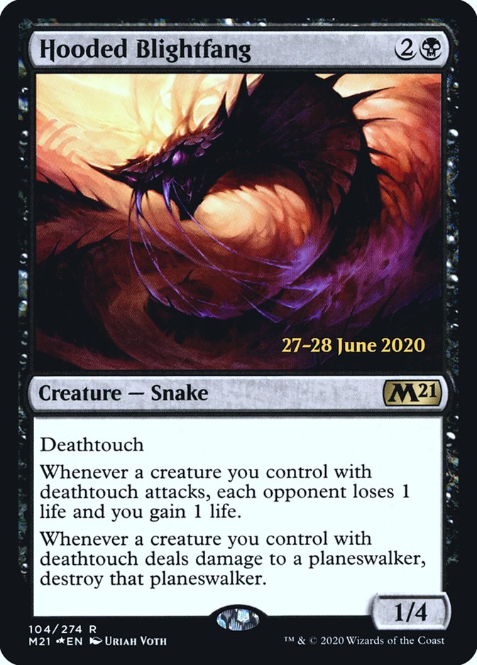 Hooded Blightfang [Core Set 2021 Prerelease Promos] | Jomio and Rueliete's Cards and Comics