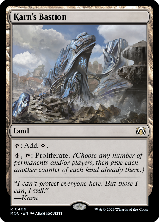 Karn's Bastion [March of the Machine Commander] | Jomio and Rueliete's Cards and Comics