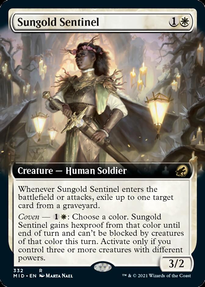 Sungold Sentinel (Extended Art) [Innistrad: Midnight Hunt] | Jomio and Rueliete's Cards and Comics