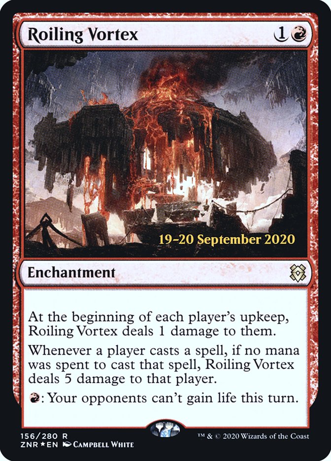 Roiling Vortex [Zendikar Rising Prerelease Promos] | Jomio and Rueliete's Cards and Comics
