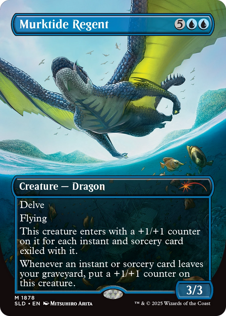 Murktide Regent (Rainbow Foil) [Secret Lair Drop Series] | Jomio and Rueliete's Cards and Comics