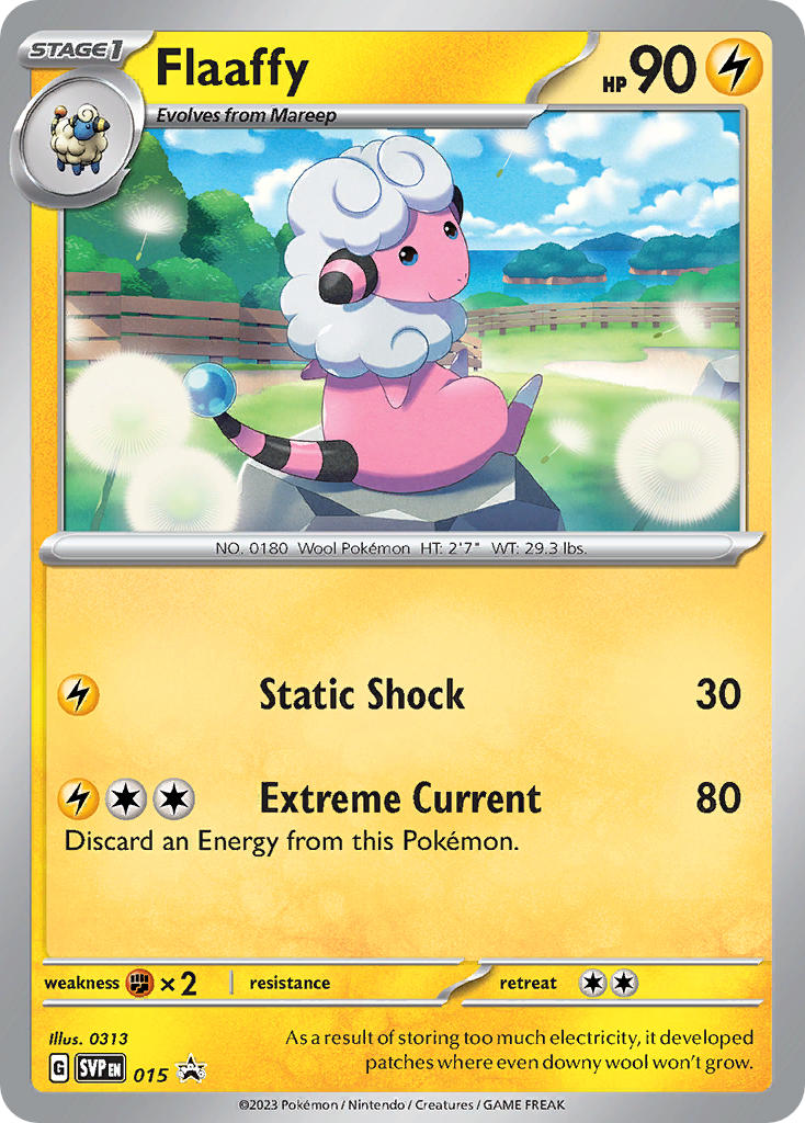 Flaaffy (015) [Scarlet & Violet: Black Star Promos] | Jomio and Rueliete's Cards and Comics