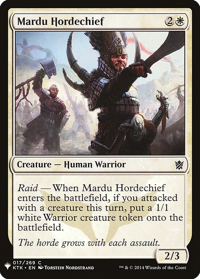 Mardu Hordechief [Mystery Booster] | Jomio and Rueliete's Cards and Comics