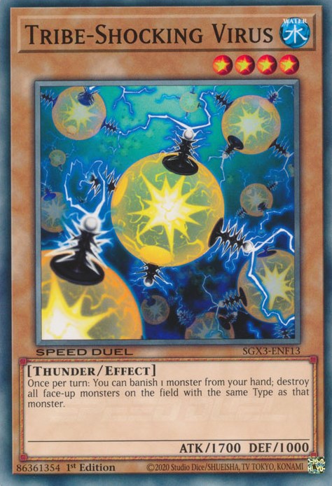 Tribe-Shocking Virus [SGX3-ENF13] Common | Jomio and Rueliete's Cards and Comics