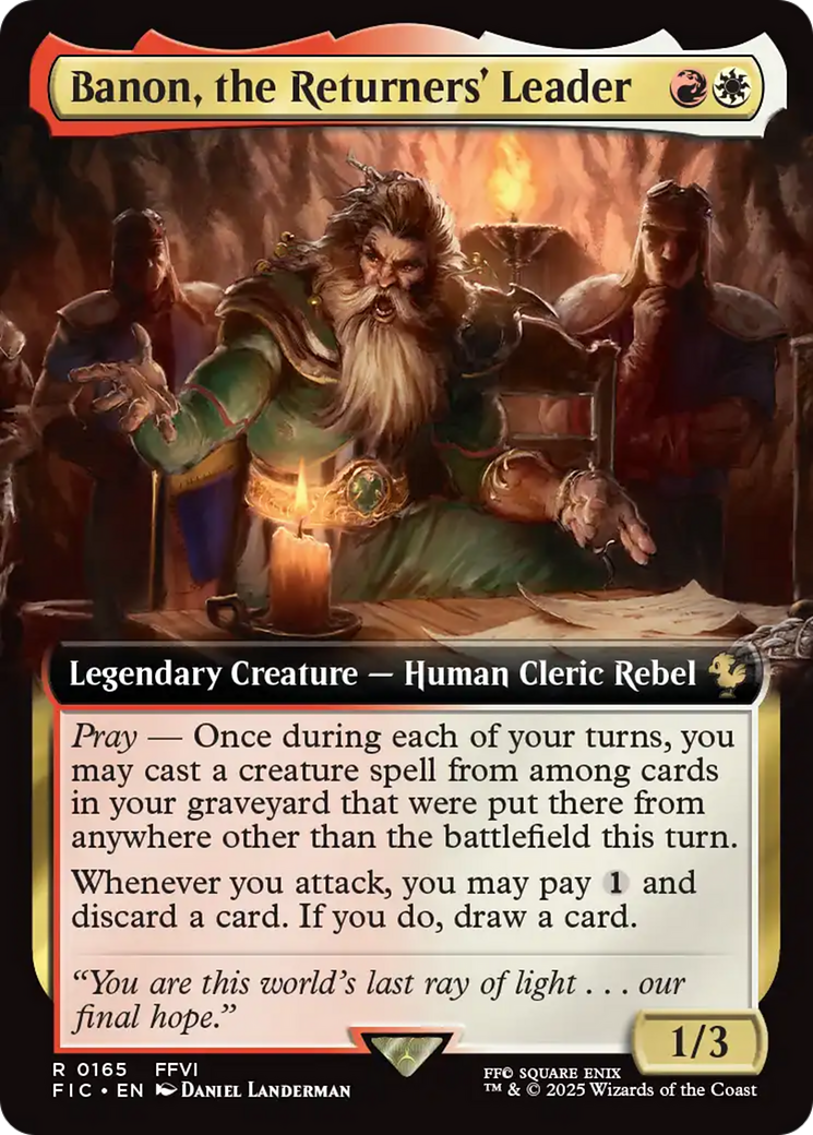 Banon, the Returners' Leader (Extended Art) [FINAL FANTASY Commander] | Jomio and Rueliete's Cards and Comics