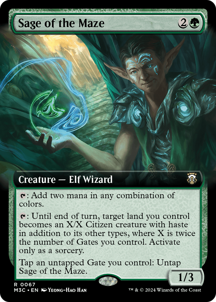 Sage of the Maze (Extended Art) [Modern Horizons 3 Commander] | Jomio and Rueliete's Cards and Comics