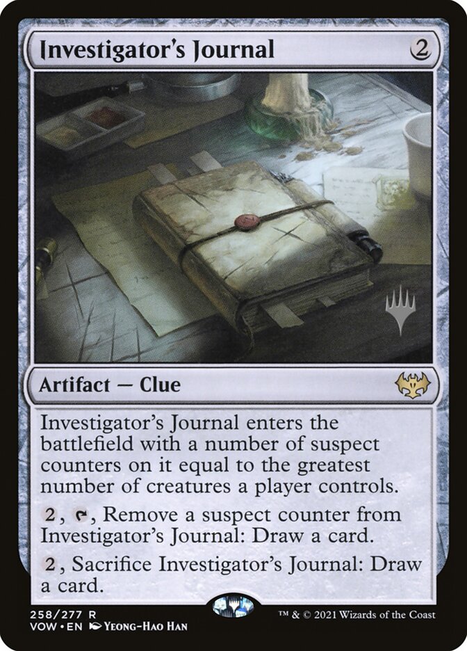 Investigator's Journal (Promo Pack) [Innistrad: Crimson Vow Promos] | Jomio and Rueliete's Cards and Comics