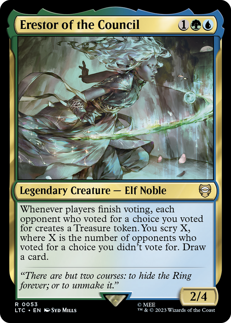 Erestor of the Council [The Lord of the Rings: Tales of Middle-Earth Commander] | Jomio and Rueliete's Cards and Comics