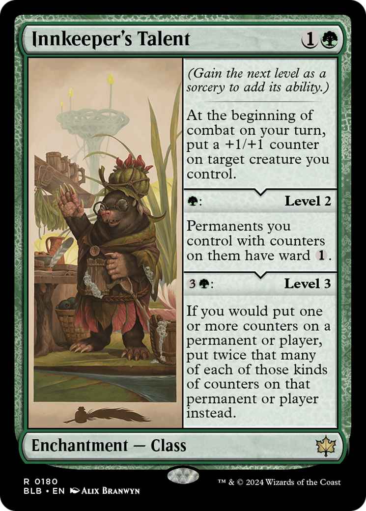 Innkeeper's Talent [Bloomburrow] | Jomio and Rueliete's Cards and Comics