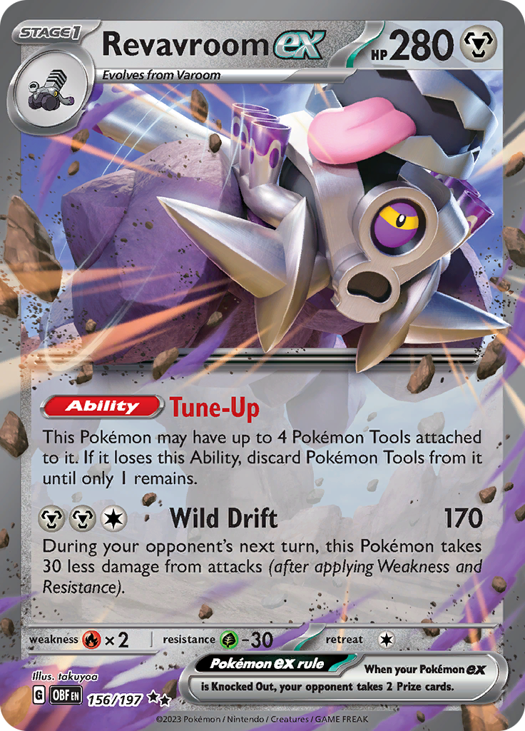 Revavroom ex (156/197) [Scarlet & Violet: Obsidian Flames] | Jomio and Rueliete's Cards and Comics