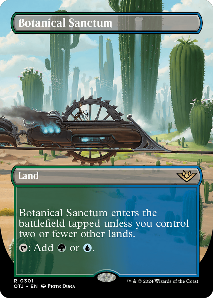 Botanical Sanctum (Borderless) [Outlaws of Thunder Junction] | Jomio and Rueliete's Cards and Comics