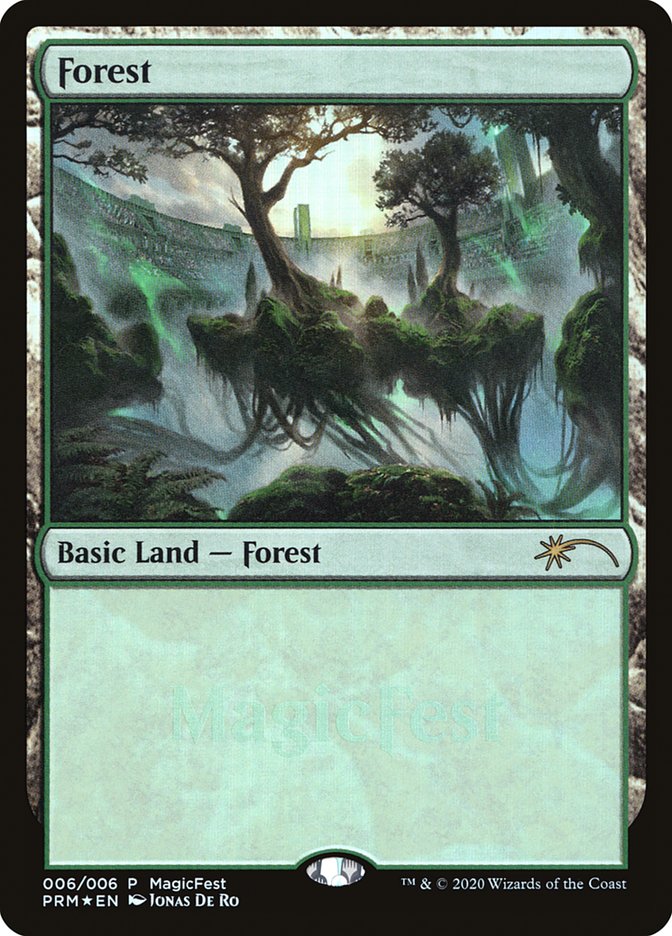 Forest (6) [MagicFest 2020] | Jomio and Rueliete's Cards and Comics