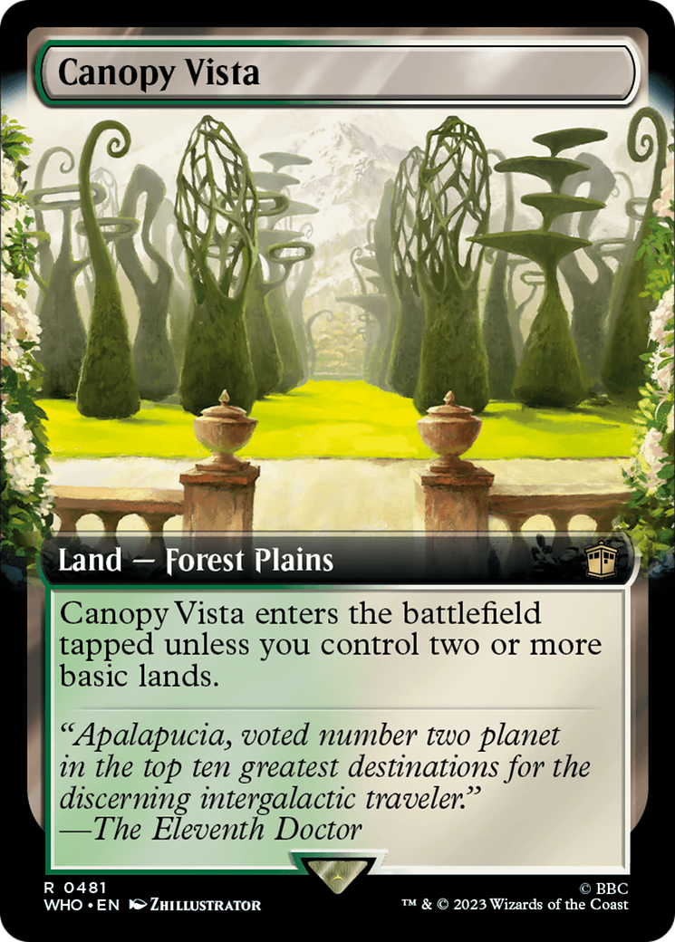 Canopy Vista (Extended Art) [Doctor Who] | Jomio and Rueliete's Cards and Comics