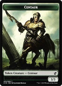 Centaur // Egg Double-Sided Token [Commander 2019 Tokens] | Jomio and Rueliete's Cards and Comics