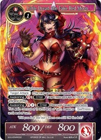 Little Dread, the Fake Red Moon (Alternate Art) (SOUVENIR002) [Promo Cards] | Jomio and Rueliete's Cards and Comics