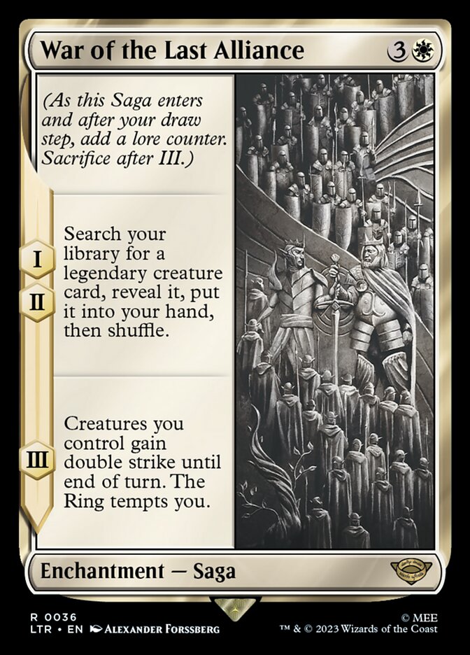 War of the Last Alliance [The Lord of the Rings: Tales of Middle-Earth] | Jomio and Rueliete's Cards and Comics