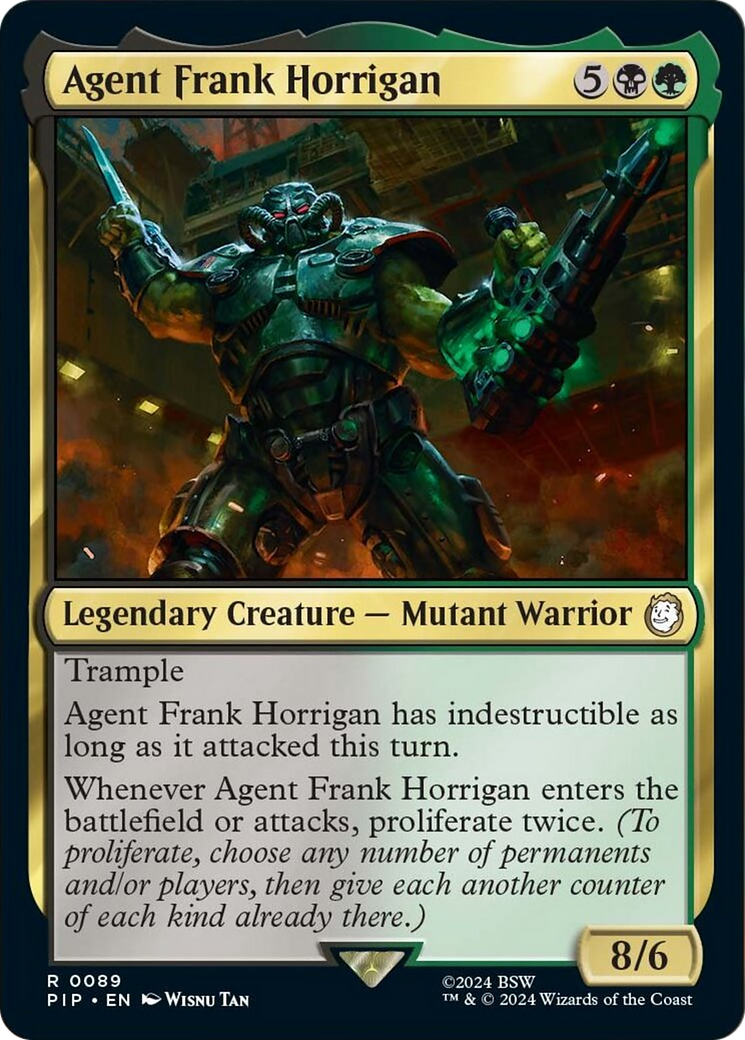 Agent Frank Horrigan [Fallout] | Jomio and Rueliete's Cards and Comics
