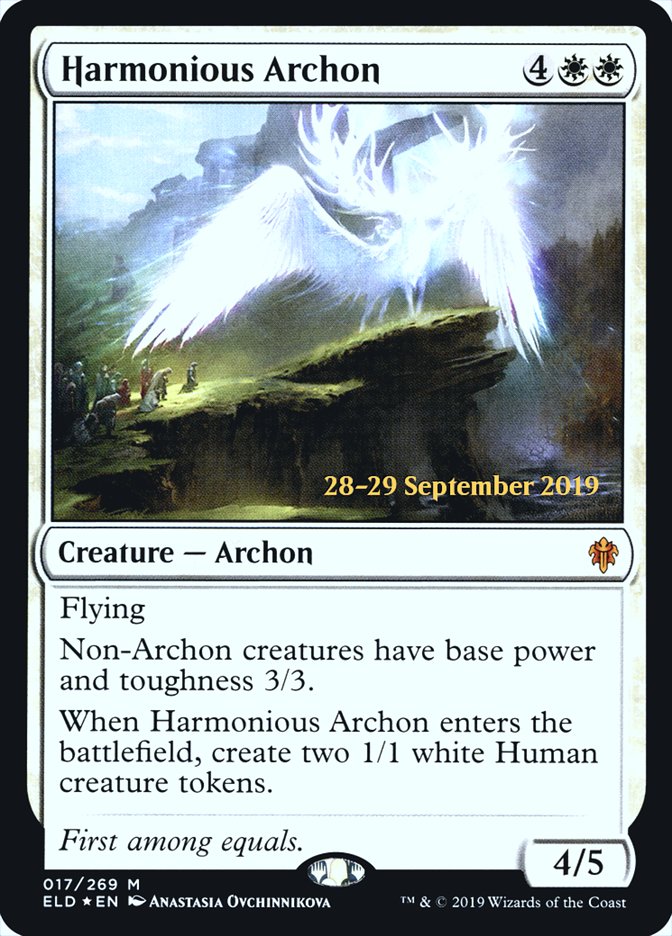 Harmonious Archon [Throne of Eldraine Prerelease Promos] | Jomio and Rueliete's Cards and Comics
