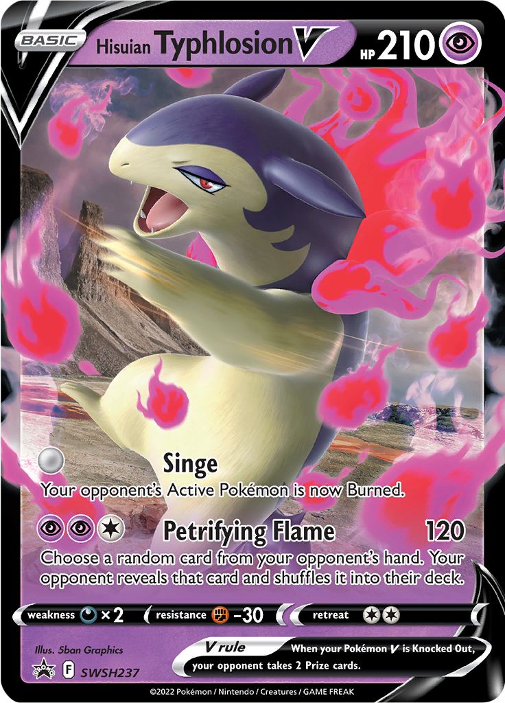 Hisuian Typhlosion V (SWSH237) [Sword & Shield: Black Star Promos] | Jomio and Rueliete's Cards and Comics