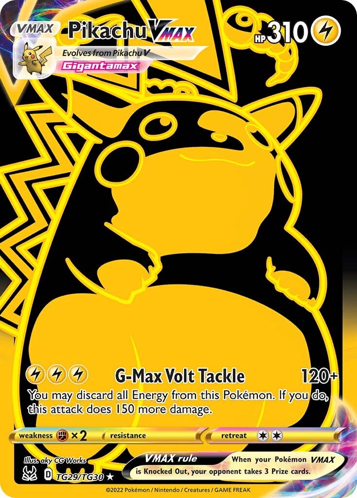 Pikachu VMAX (TG29/TG30) [Sword & Shield: Lost Origin] | Jomio and Rueliete's Cards and Comics