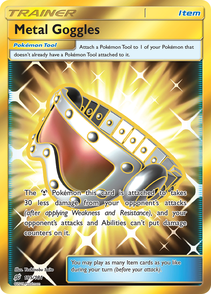 Metal Goggles (195/181) [Sun & Moon: Team Up] | Jomio and Rueliete's Cards and Comics