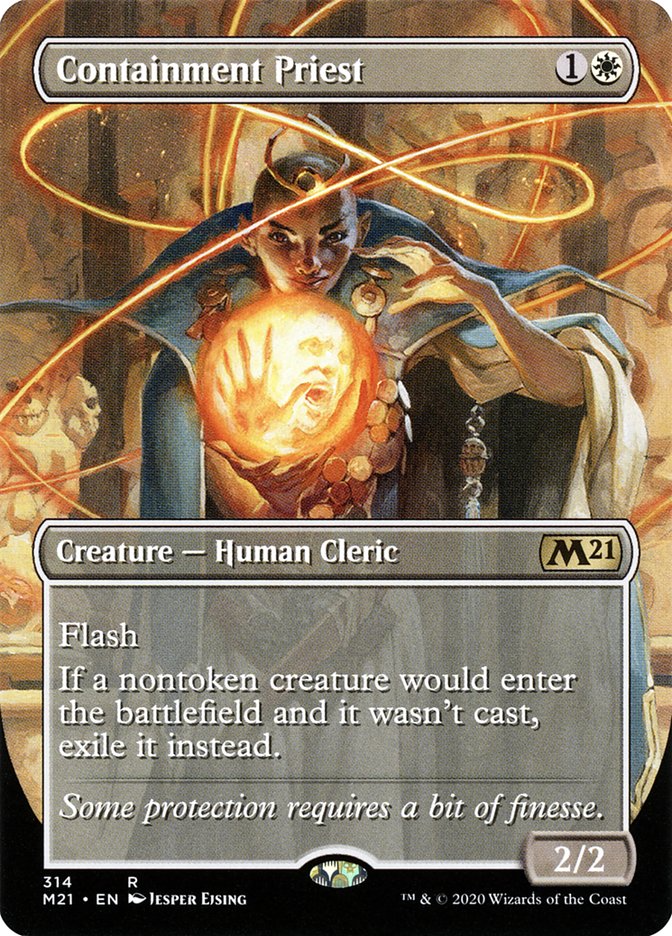 Containment Priest (Borderless Alternate Art) [Core Set 2021] | Jomio and Rueliete's Cards and Comics