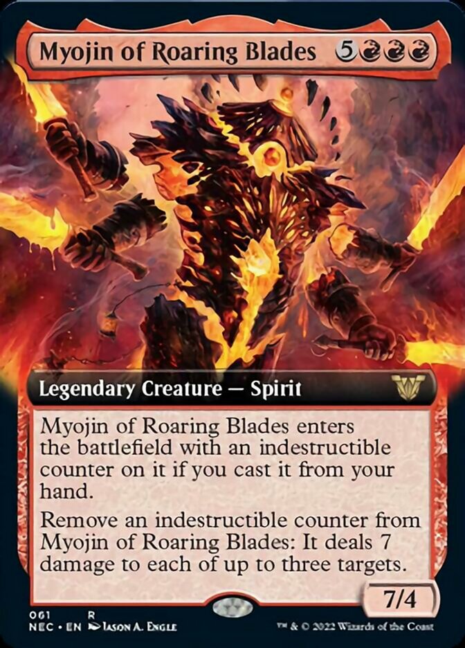 Myojin of Roaring Blades (Extended Art) [Kamigawa: Neon Dynasty Commander] | Jomio and Rueliete's Cards and Comics