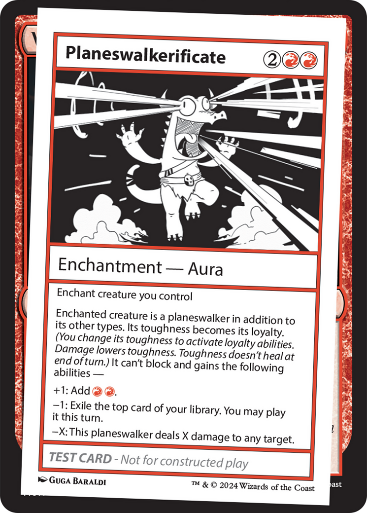 Planeswalkerificate [Mystery Booster 2 Playtest Cards] | Jomio and Rueliete's Cards and Comics