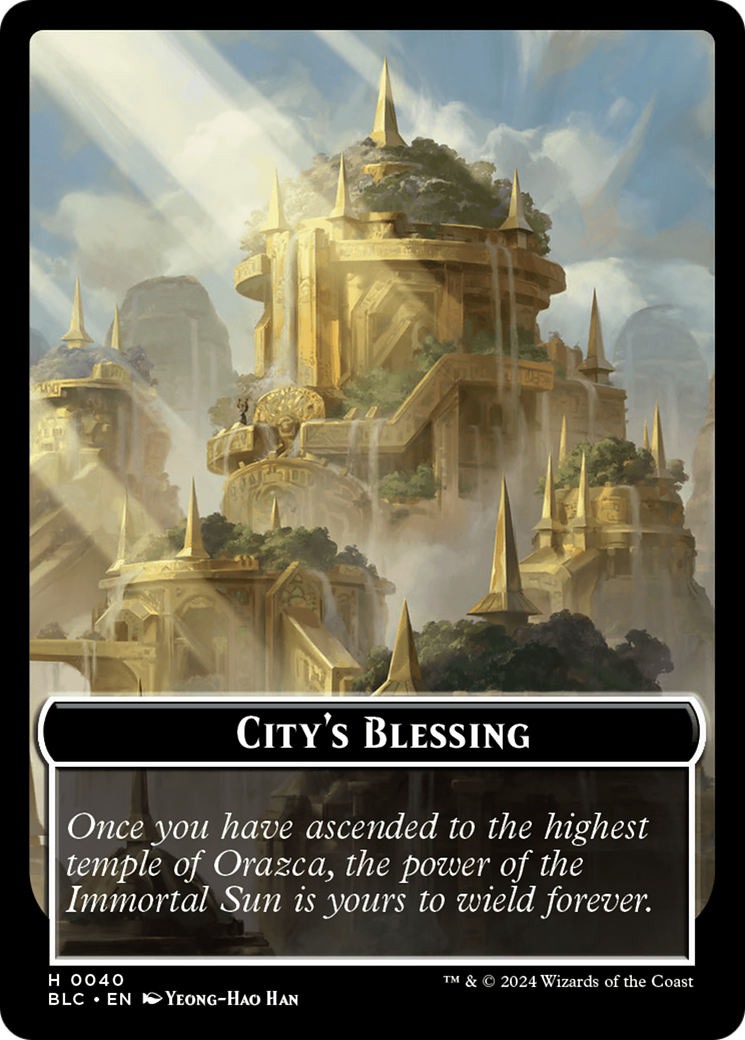 Hamster // City's Blessing Double-Sided Token [Bloomburrow Commander Tokens] | Jomio and Rueliete's Cards and Comics