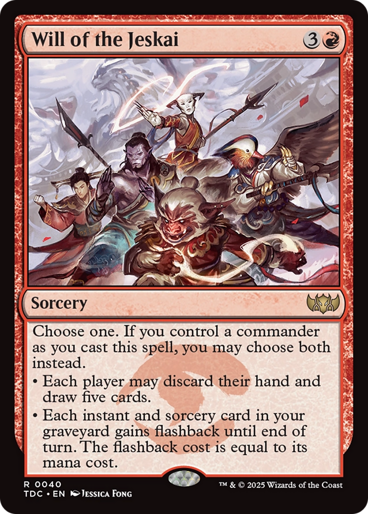Will of the Jeskai [Tarkir: Dragonstorm Commander] | Jomio and Rueliete's Cards and Comics