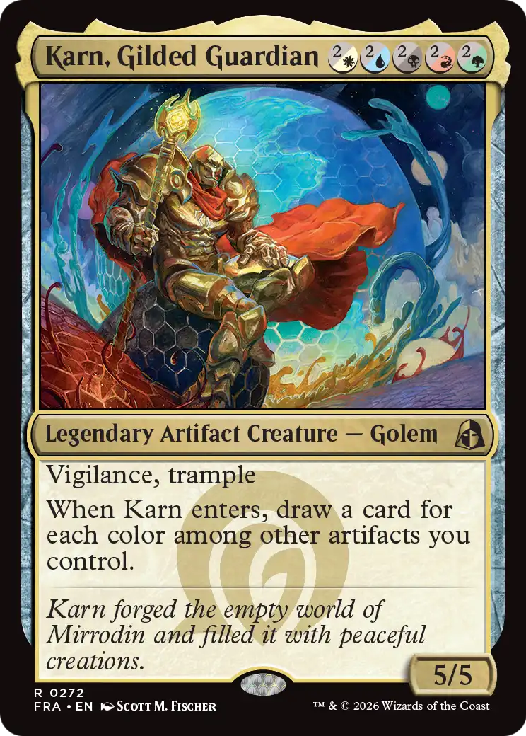 Karn, Gilded Guardian [Reality Fracture] | Jomio and Rueliete's Cards and Comics