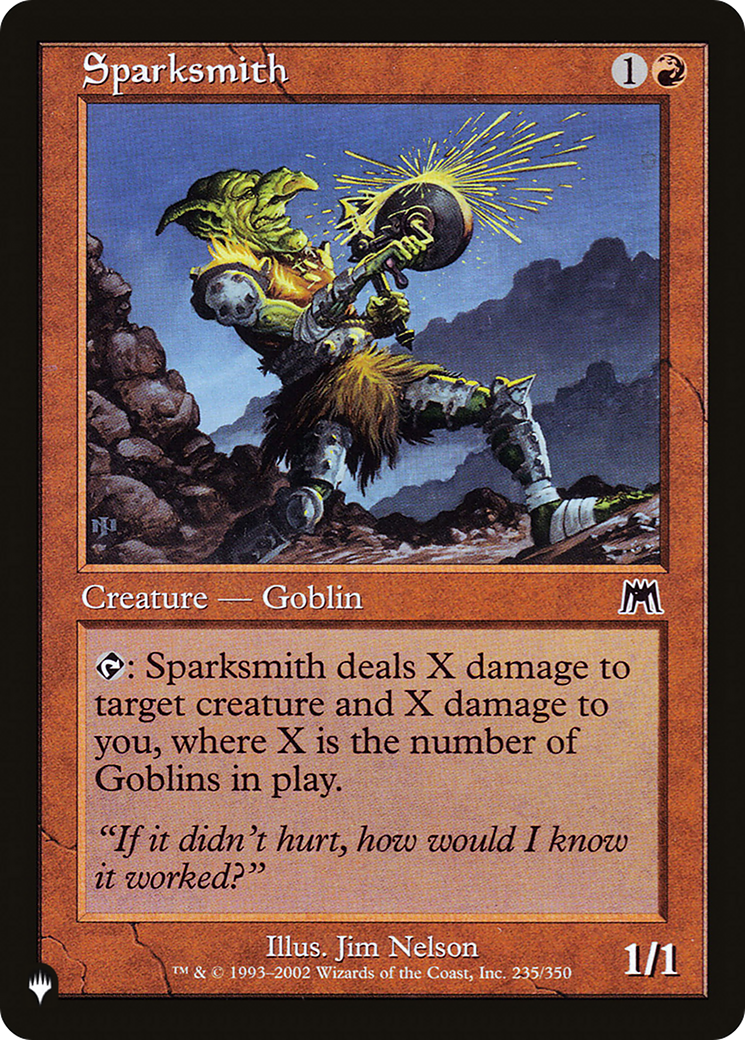 Sparksmith [The List] | Jomio and Rueliete's Cards and Comics