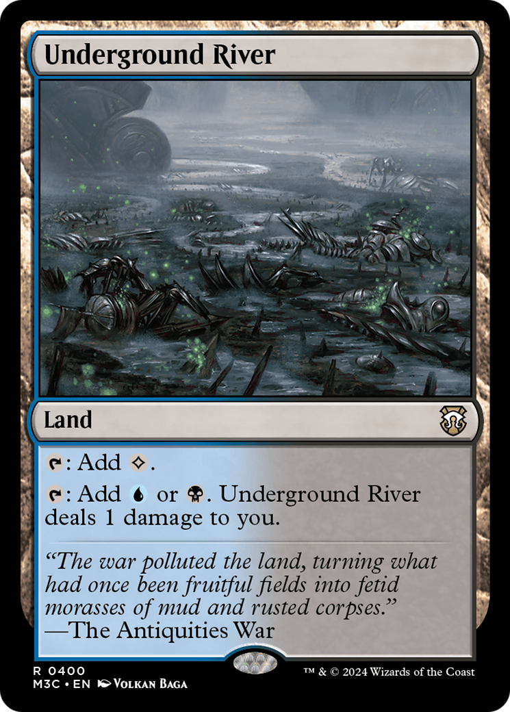 Underground River (Ripple Foil) [Modern Horizons 3 Commander] | Jomio and Rueliete's Cards and Comics