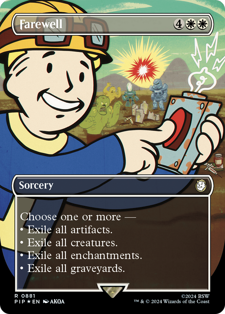 Farewell (Borderless) (Surge Foil) [Fallout] | Jomio and Rueliete's Cards and Comics