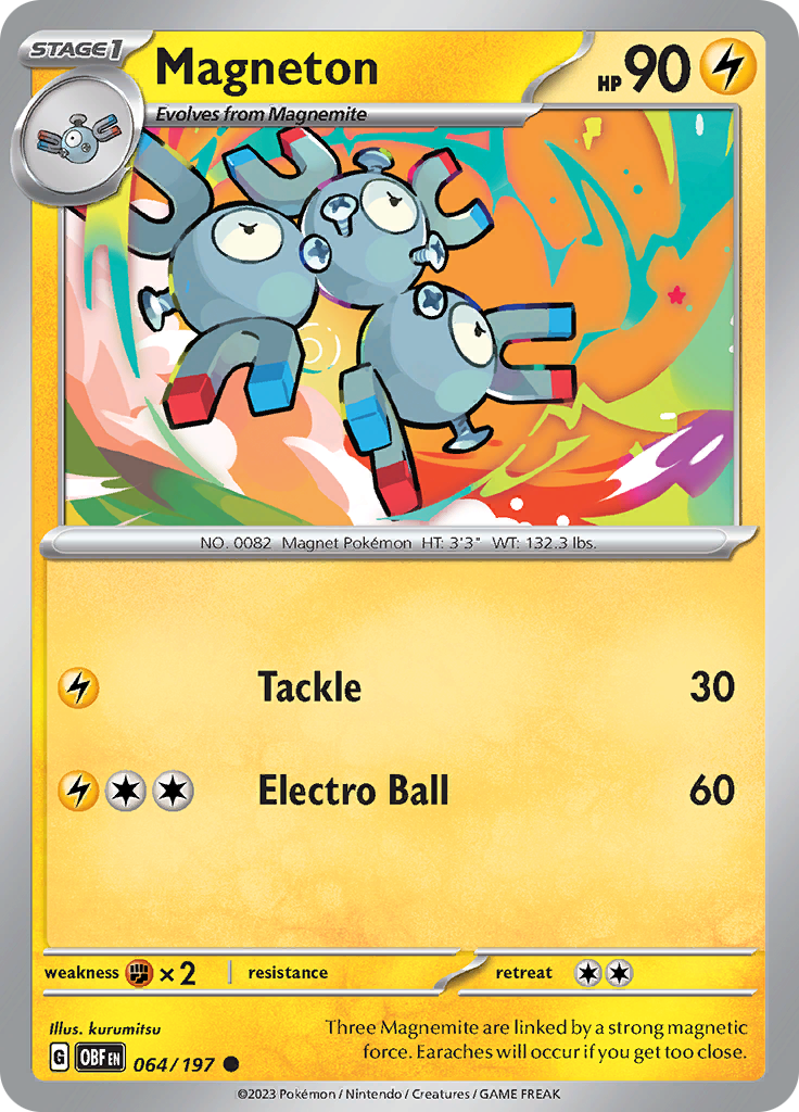 Magneton (064/197) [Scarlet & Violet: Obsidian Flames] | Jomio and Rueliete's Cards and Comics